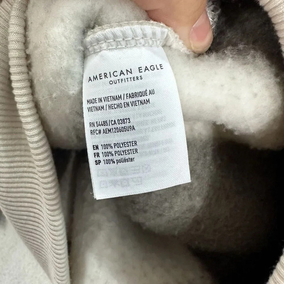 American Sweatshirt Women Small Black White Plaid Sherpa Fleece Hoodie Oversized - Picture 6 of 7